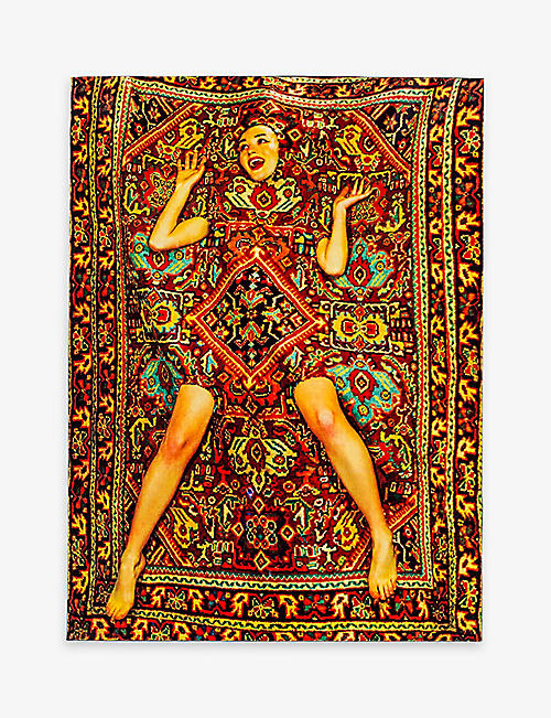 SELETTI: Seletti wears TOILETPAPER Lady on Carpet woven rug 194cm x 280cm