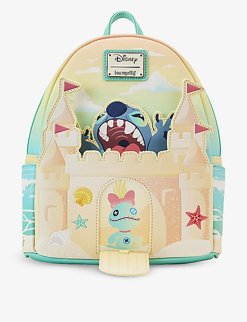 LOUNGEFLY: Disney Stitch Sandcastle faux-leather kids' backpack
