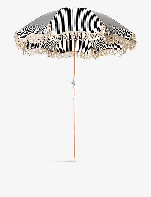 BUSINESS & PLEASURE CO.: The Premium striped woven outdoor umbrella