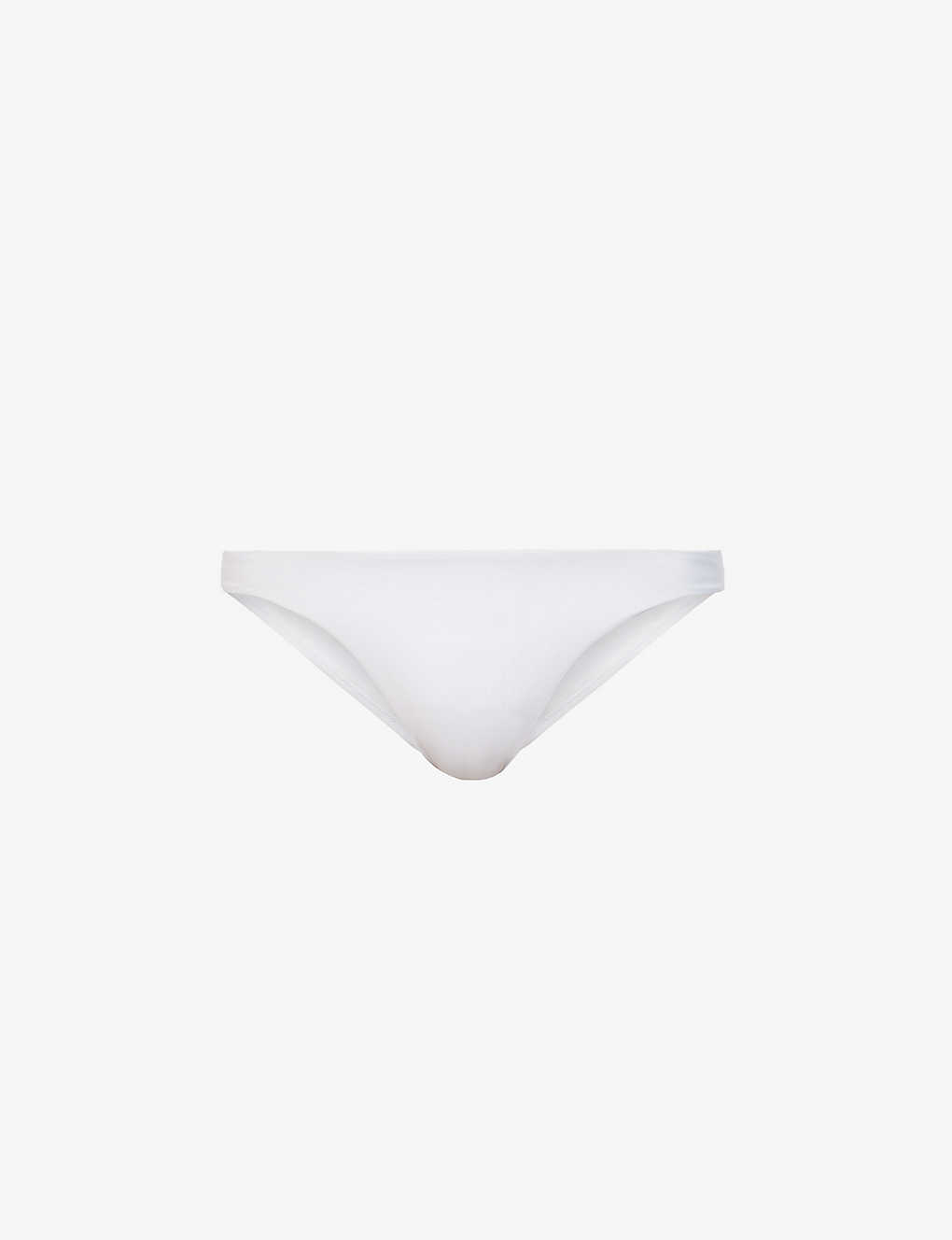 Melissa Odabash Womens White Barcelona High-leg Mid-rise Bikini Bottoms