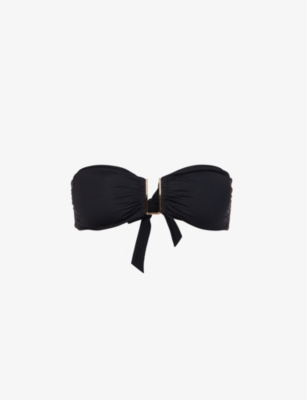 Shop Melissa Odabash Barcelona Bandeau Bikini Top In Black