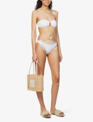 Shop Melissa Odabash Women's White Barcelona Bandeau Bikini Top