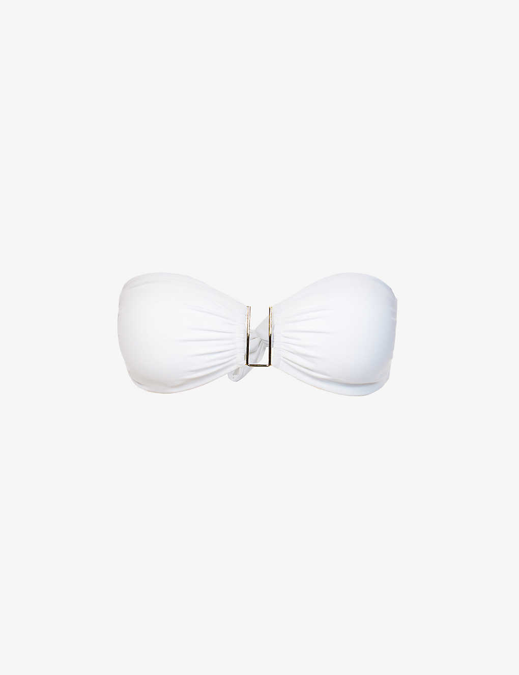 Shop Melissa Odabash Womens White Barcelona Bandeau Bikini Top