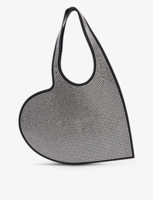 COPERNI: Heart mini cotton-blend tote bag
