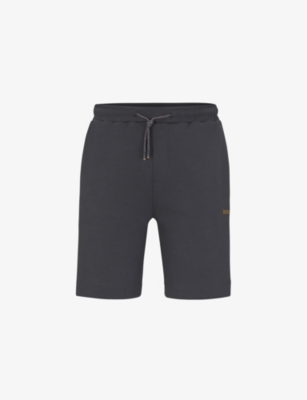 BOSS: Elasticated-cuff drawstring-waist stretch cotton-blend shorts