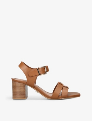 CARVELA: City Break block-heel leather sandals