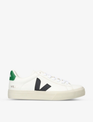 VEJA: Campo logo-print low-top leather trainers