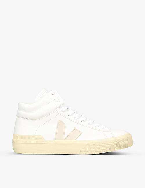 VEJA: Women's Minotaur logo-embroidered leather high-top trainers