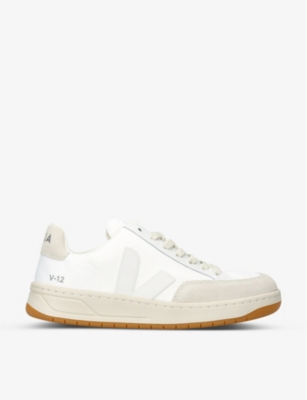 Shop Veja Women's Bone/comb Women's V-12 Low-top Leather Mid-top Trainers