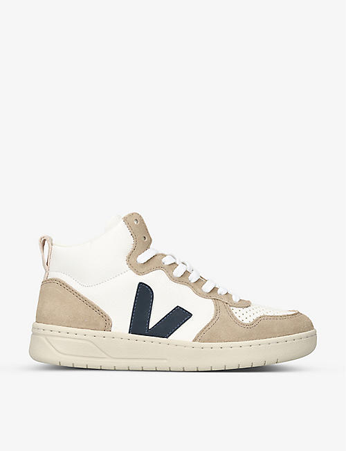 VEJA: Women's V-15 leather high-top trainers