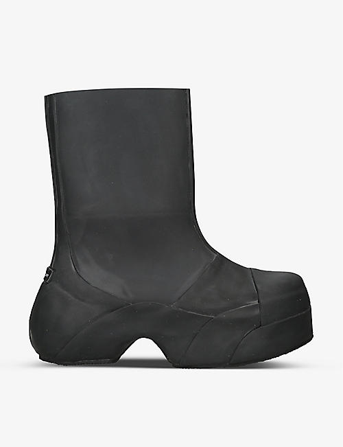 GIVENCHY: Layered moulded boots
