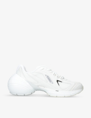 Givenchy White Mesh And Synthetic Leather Tk Mx Sneakers In White