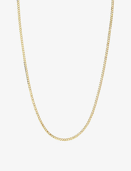 MARIA BLACK: Saffi 22ct yellow gold-plated sterling-silver necklace