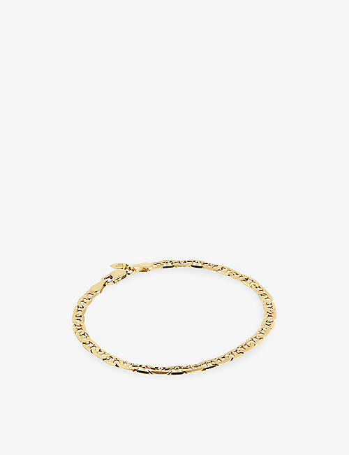 MARIA BLACK: Carlo Medium 22ct yellow gold-plated sterling-silver bracelet