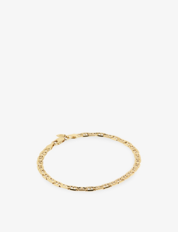Carlo Medium 22ct yellow gold-plated sterling-silver bracelet