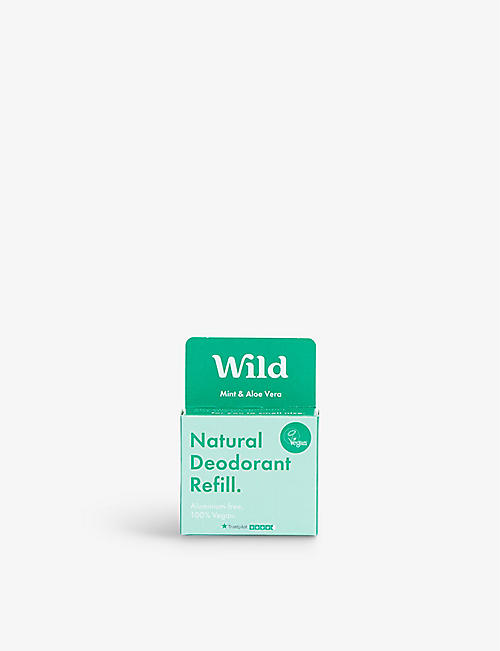 WILD: Mint & Aloe Vera natural deodorant refill 40g