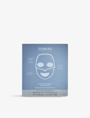 111SKIN: Cryo de-puffing face mask pack of five