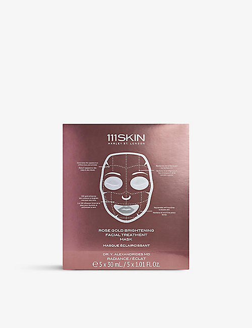 111SKIN: Rose Gold Brightening facial treatment mask pack of five