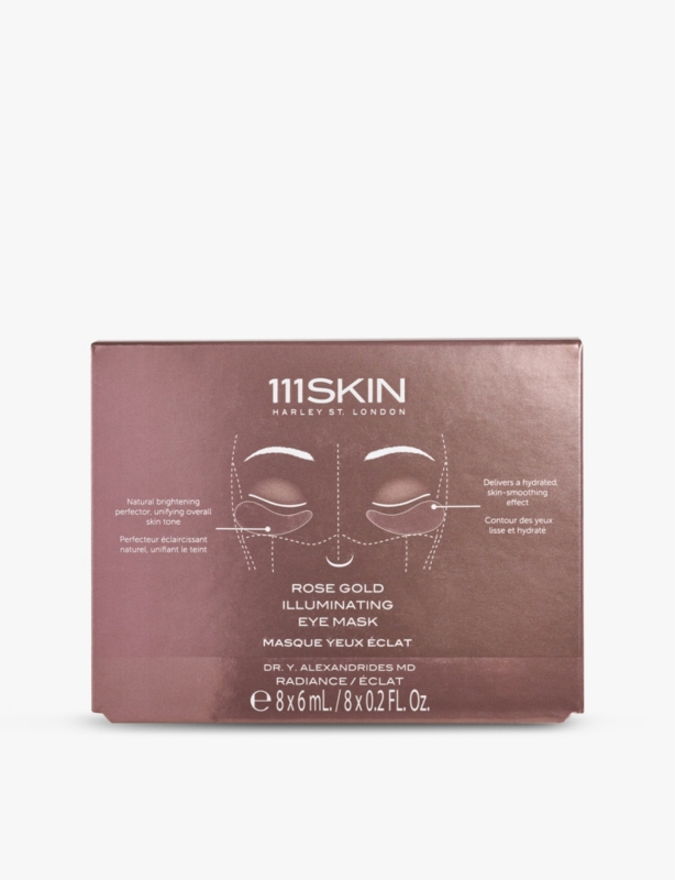 Rose Gold illuminating eye mask pack of eight