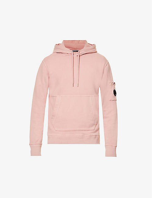 CP COMPANY: Resist-dyed lens-detail relaxed-fit cotton-jersey hoody