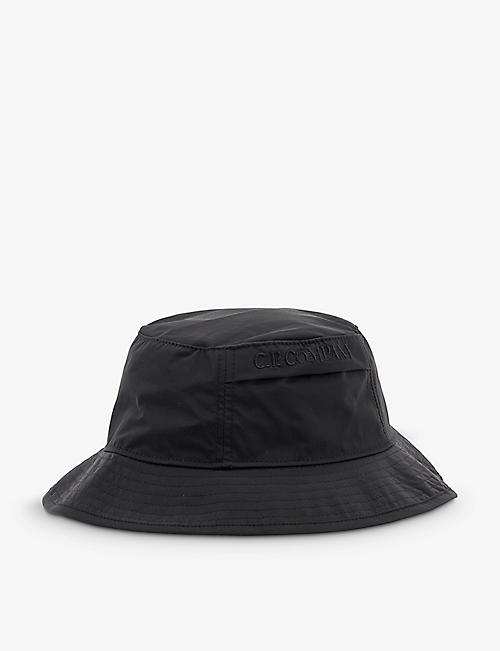 CP COMPANY: Brand-embroidered shell bucket hat