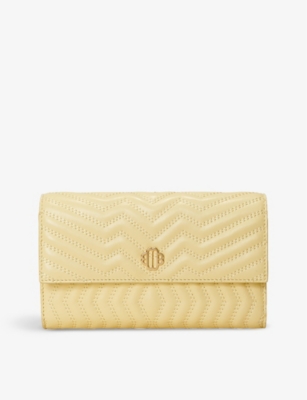 MAJE: Clover quilted leather crossbody bag