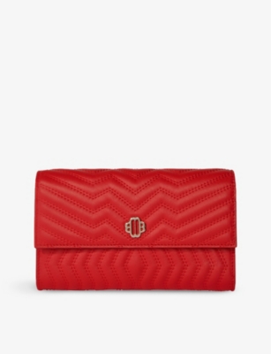 MAJE - Clover quilted leather crossbody bag | Selfridges.com