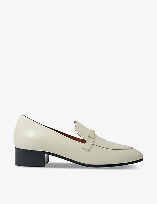 MAJE: Filika leather loafers