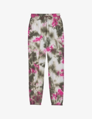 Maje Tie & Dye Jogging Pants In Multi-coloured