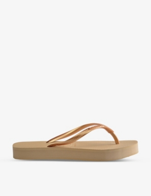 Gold hot sale havaianas slim