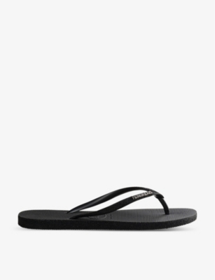 HAVAIANAS Slim glitter II rubber flip flops Selfridges