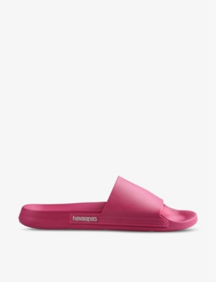 Havaianas Womens Pink Electric Classic Open-toe Rubber Sliders