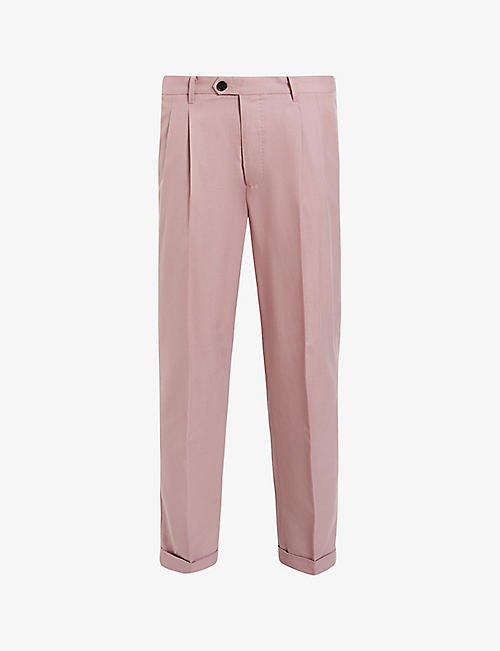 ALLSAINTS: Tallis tapered-leg mid-rise cotton-blend trousers