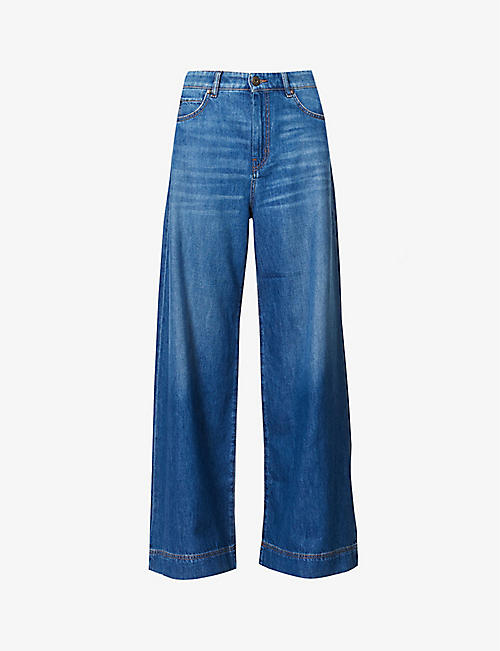 WEEKEND MAX MARA: Vega mid-rise wide-leg jeans