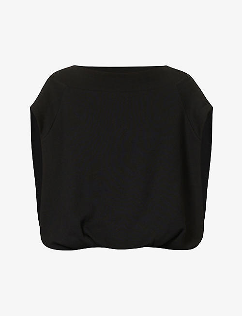 DRIES VAN NOTEN: Boat-neck oversized cotton-jersey sweatshirt