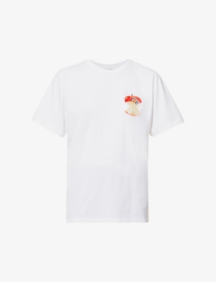 JW ANDERSON: Apple Core graphic-print organic-cotton T-shirt