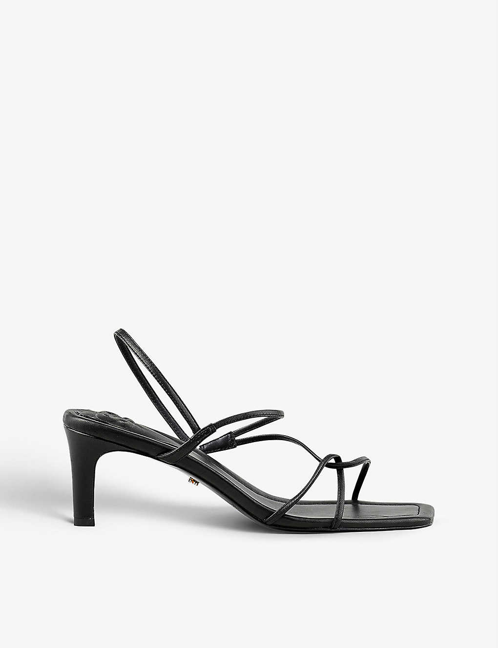 Sandro Women's Faye Square Toe Strappy Slingback Sandals In Noir