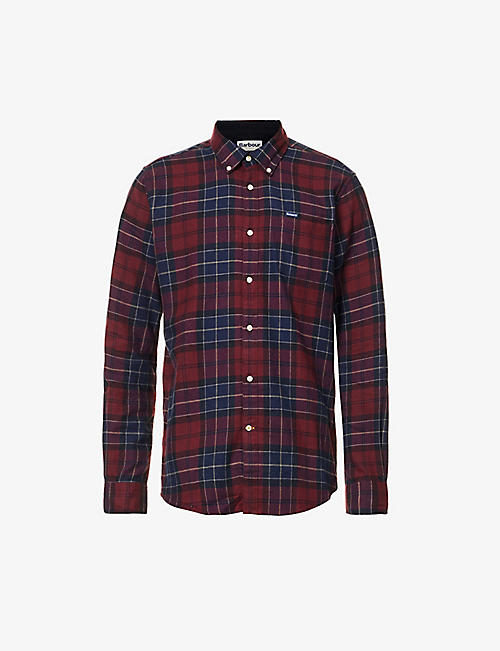 BARBOUR: Rasay checked regular-fit cotton shirt