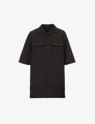RICK OWENS: Magnum Tommy camp-collar oversized-fit shell shirt