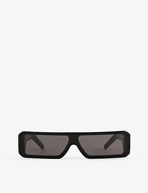RICK OWENS: Gethshades rectangular-frame acetate sunglasses