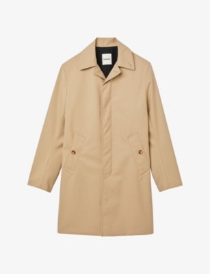 SANDRO: Collared waterproof shell coat