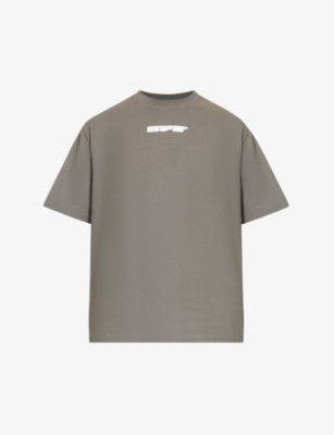 OFF-WHITE C/O VIRGIL ABLOH - Teddy Arrow graphic-print relaxed-fit 