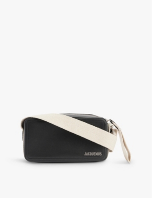 JACQUEMUS: Le Cuerda Horizontal brand-plaque leather cross-body bag