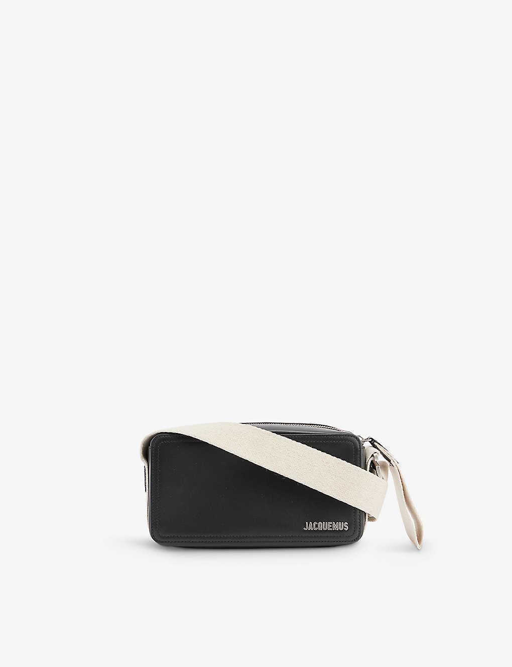 Jacquemus Black Le Cuerda Horizontal Brand-plaque Leather Cross-body Bag