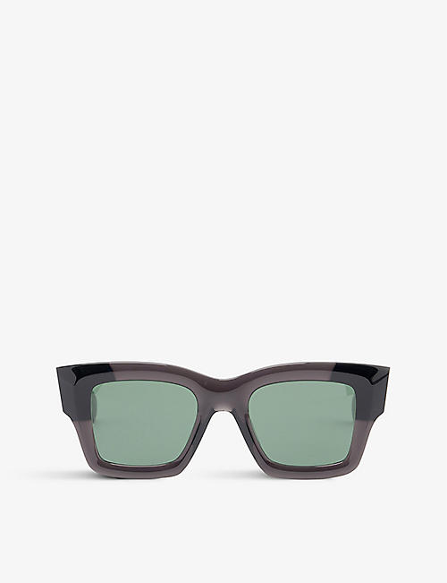 JACQUEMUS: Les Lunettes Baci square-frame acetate sunglasses