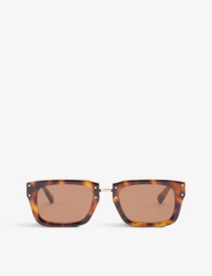 JACQUEMUS JACQUEMUS MEN'S MULTI BROWN LES LUNETTES SOLI ACETATE SUNGLASSES,64411423