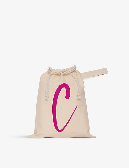 THIE WORKSHOP: Personalised mini organic-cotton Christmas sack 35cm