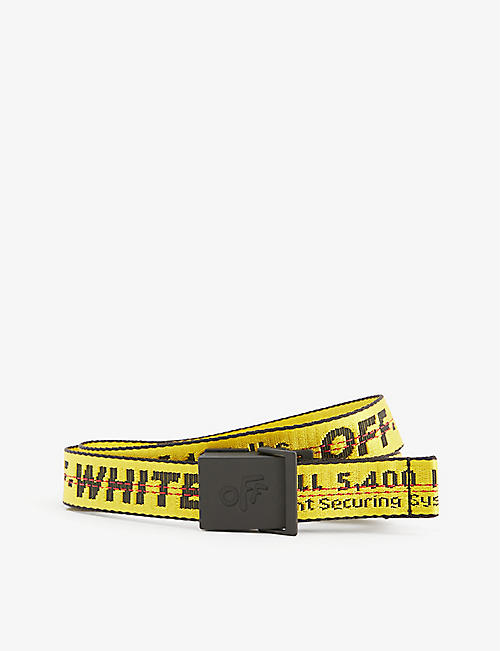 OFF-WHITE C/O VIRGIL ABLOH: Industrial printed woven belt
