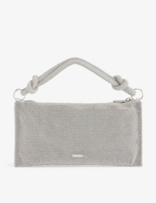 CULT GAIA: Hera nano crystal-embellished shoulder bag