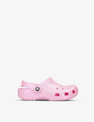 CROCS: Classic glittered rubber clogs 6-9 years